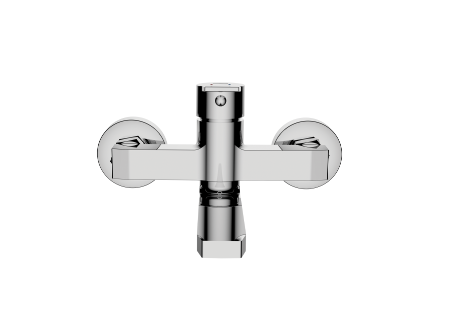 COLMENA wall-mounted bath and shower mixer without shower set, chrome, Chrome - photo 5