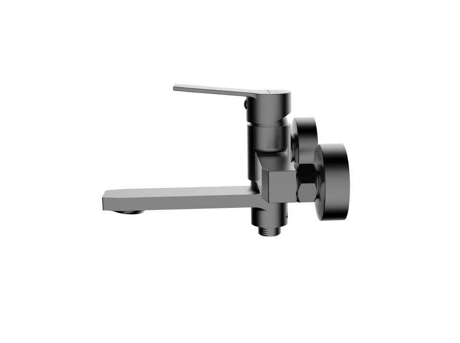 COLMENA wall-mounted bath and shower mixer without shower set, graphite, Graphite - photo 4