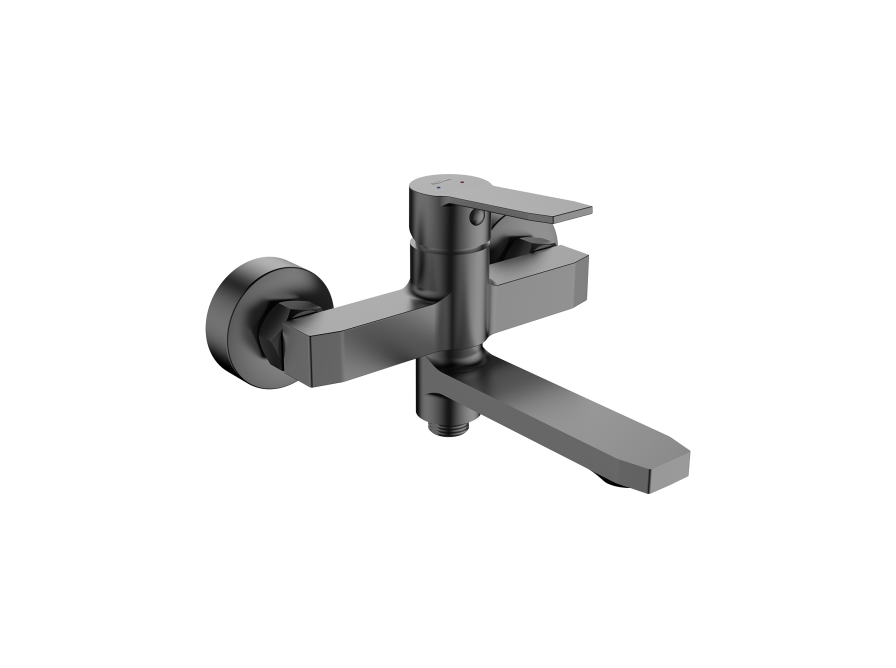 COLMENA wall-mounted bath and shower mixer without shower set, graphite, Graphite - photo 1
