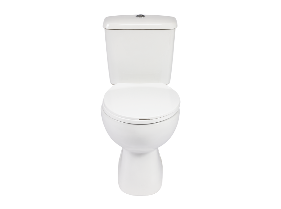 LARIO WC compact with soft-close seat, White - photo 3