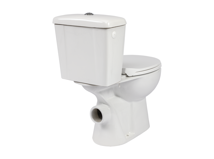 LARIO WC compact with soft-close seat, White - photo 6
