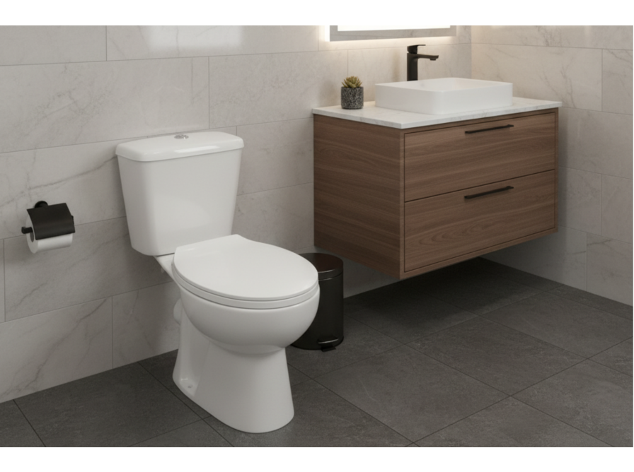 LARIO kompakt WC z deską wolnoopadającą, Białe - zdjęcie 2