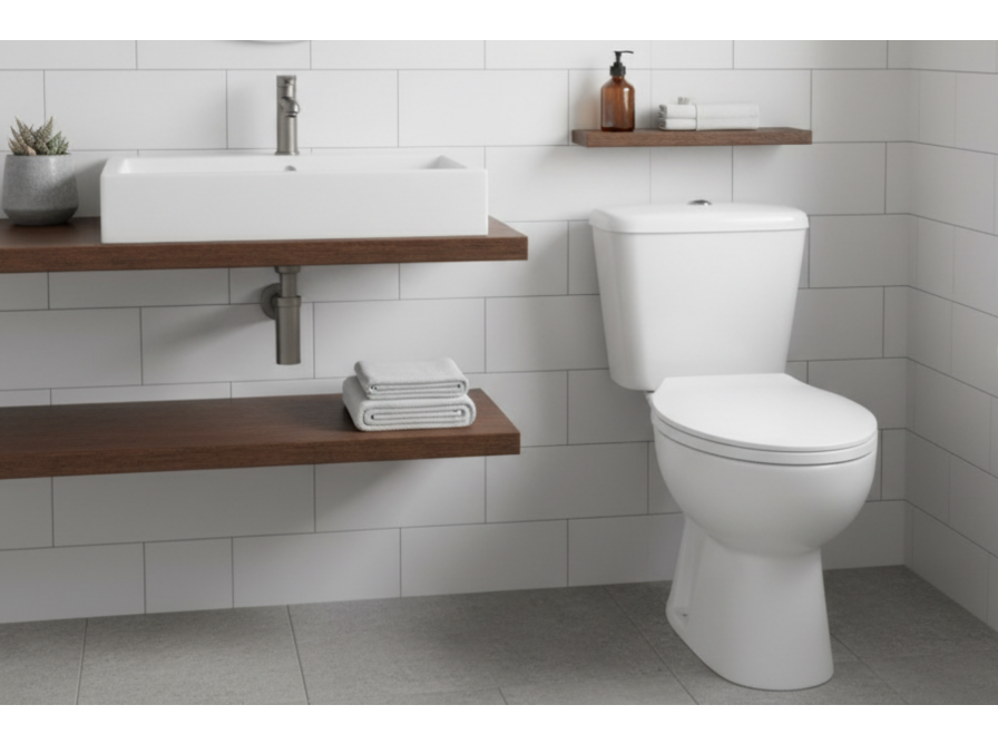 LARIO WC compact with soft-close seat, White - photo 9