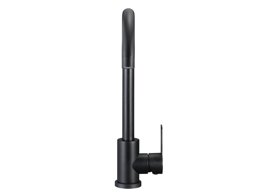 MONO bateria zlewozmywakowa stojąca z wylewką U, czarne, Czarne - zdjęcie 3