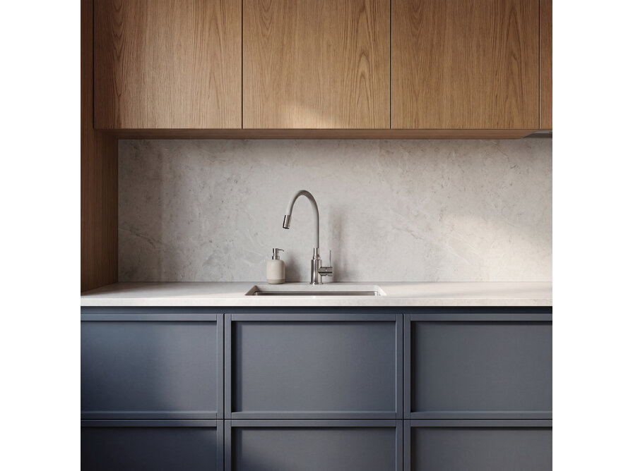 NAVIRA bateria zlewozmywakowa stojąca z elastyczną wylewką, chrom/szara, Chrom/szare - zdjęcie 5