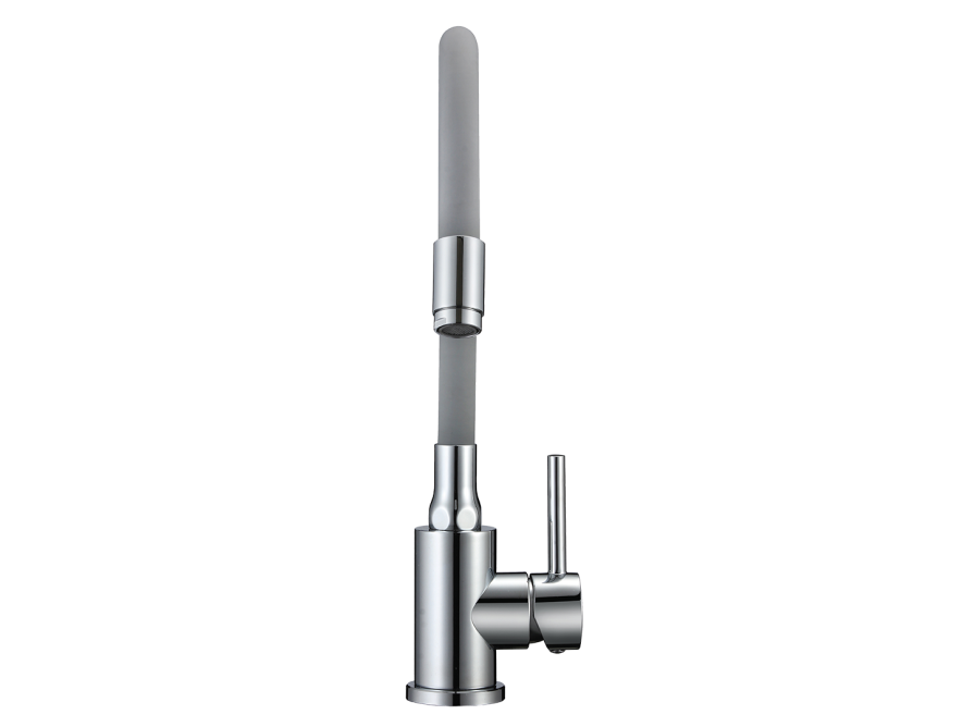 NAVIRA bateria zlewozmywakowa stojąca z elastyczną wylewką, chrom/szara, Chrom/szare - zdjęcie 3