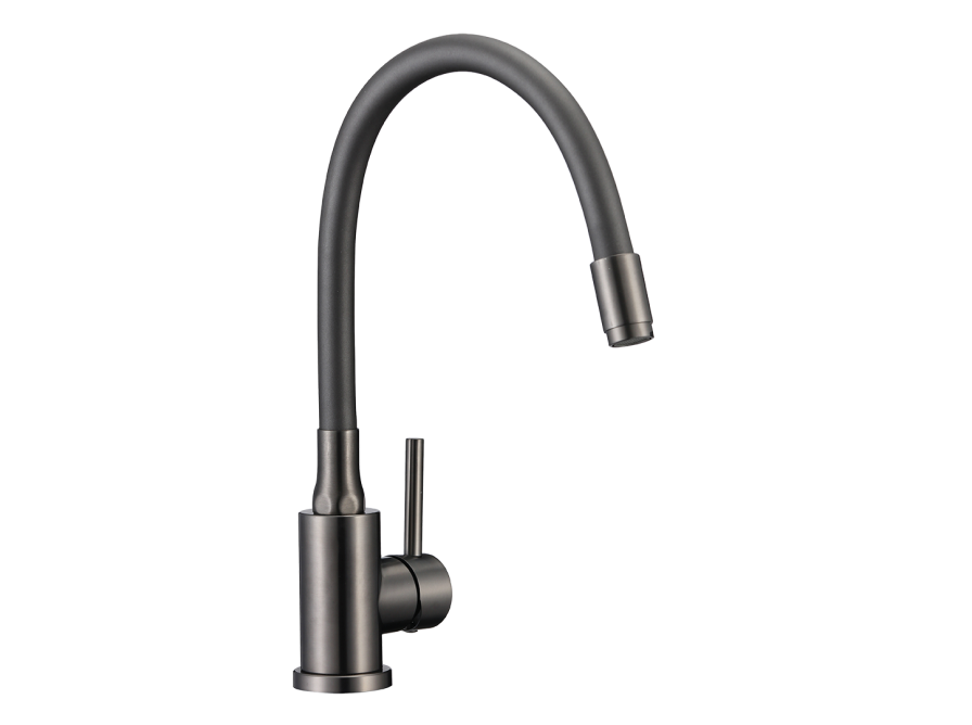 NAVIRA bateria zlewozmywakowa stojąca z elastyczną wylewką, grafit, Grafit - zdjęcie 4