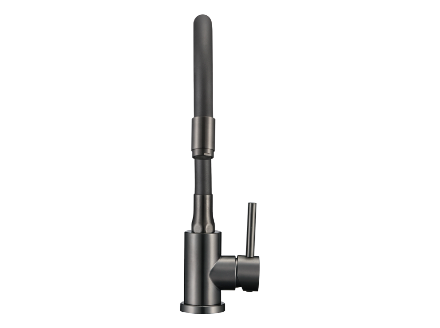 NAVIRA bateria zlewozmywakowa stojąca z elastyczną wylewką, grafit, Grafit - zdjęcie 3