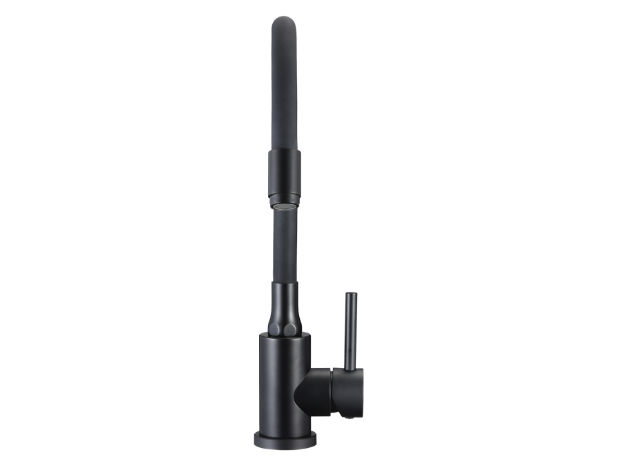 NAVIRA bateria zlewozmywakowa stojąca z elastyczną wylewką, czarna, Czarne - zdjęcie 3