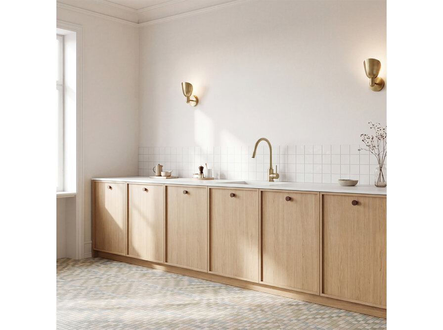 NAVIRA bateria zlewozmywakowa stojąca z elastyczną wylewką, złoto szczotkowane, Złote szczotkowane - zdjęcie 6