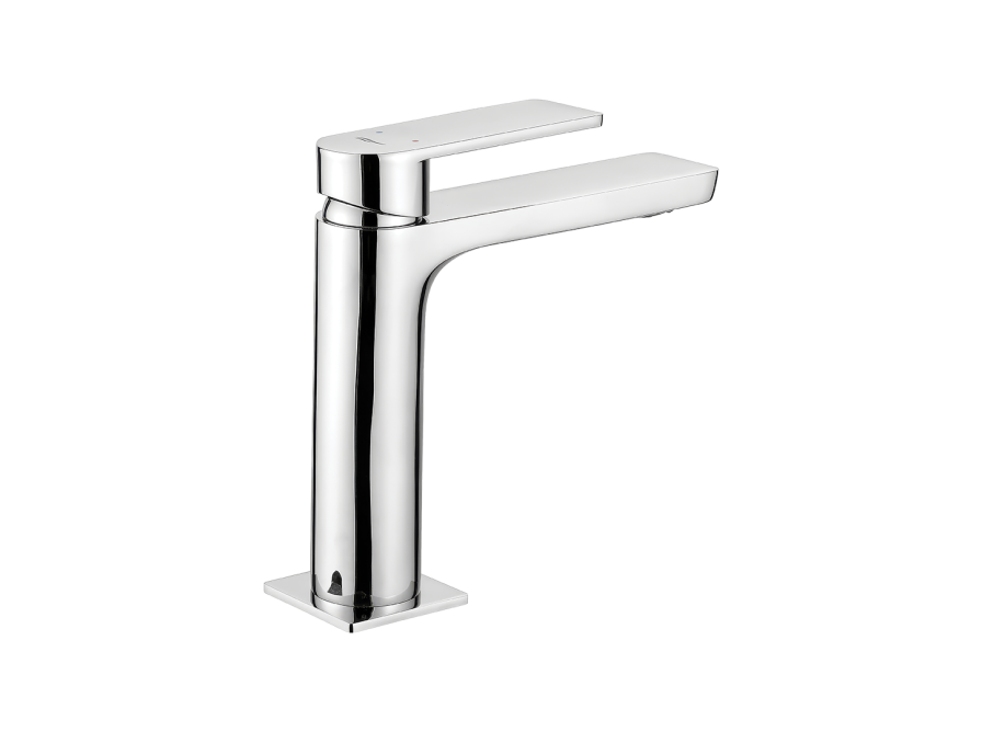 SERTA bateria umywalkowa stojąca chromowana bez korka, Chrom - zdjęcie 5