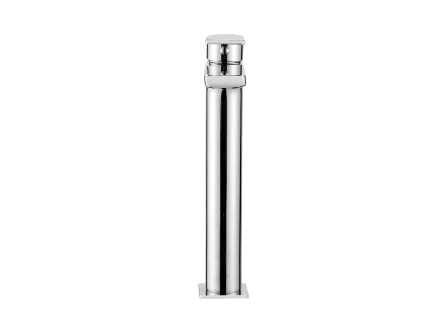 SERTA bateria umywalkowa stojąca chromowana nablatowa, Chrom - zdjęcie 4