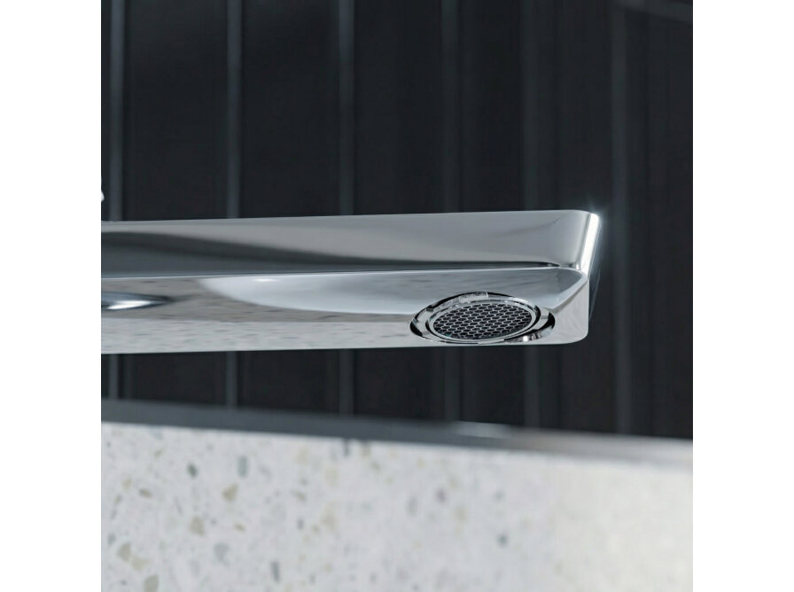 SERTA bateria umywalkowa stojąca chromowana bez korka, Chrom - zdjęcie 6