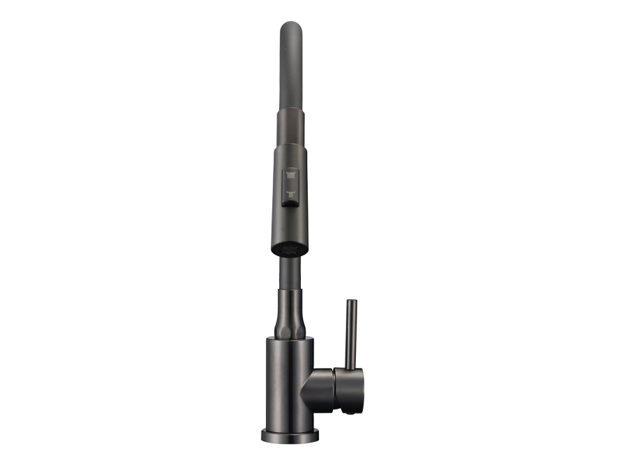 VELIA bateria zlewozmywakowa stojąca z elastyczną 2 - funkcyjną wylewką, grafit, Grafit - zdjęcie 3