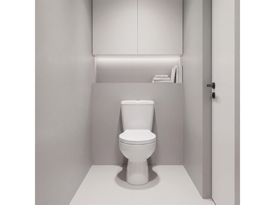 Insulating Mat for Two-Piece Toilet, White - photo 3